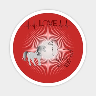 I love unicorn and alpaca Magnet